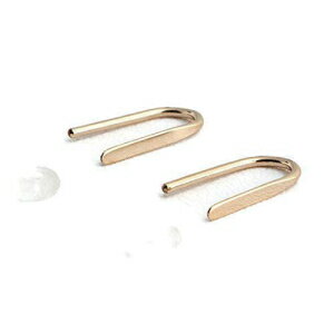 14KS[htBhA[NC[tbNtbgCO13mm Fashion Art Jewelry 14K Gold Filled Arc Ear Hook Flattened Earrings 13mm