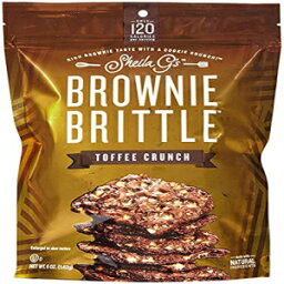 Sheila G's ブラウニー ブリトル、トフィー クランチ、4 オンス (6 個パック) Sheila G's Brownie Brittle, Toffee Crunch, 4-Ounce (Pack of 6)