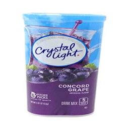 クリスタルライトコンコードグレープ、12クォーター2.01オンスキャニスター（6パック） Crystal Light Concord Grape, 12-Quart 2.01-Ounce Canister (Pack Of 6)