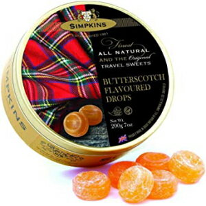 シンプキンズ バタースコッチ風味のトラベルスイーツ 200g (3パック) Simpkins Butterscotch Flavored Travel Sweets 200g ( 3 Pack)