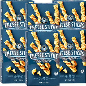 ジョン・うーん。メイシーズ チーズスティック | オリジナルチェダー | 100% 本物の熟成チーズ、非遺伝子組み換え、人工物を一切使用せずに作られた二度焼きサワー種クラッカー | 4オンス。（6パック） John Wm. Macy's CheeseSticks | Original Chedda