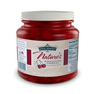 ロイヤルハーベスト ネイチャーズ マラスキーノ チェリー 茎付き 72オンス Royal Harvest Nature's Maraschino Cherries With Stems, 72 Ounce