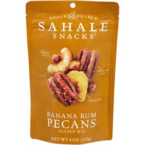 Sahale Snacks バナナ ラム ピーカン グレーズド ミックス、4.5 オンス (6 個パック) Sahale Snacks Banana Rum Pecans Glazed Mix, 4.5 Ounces (Pack of 6)