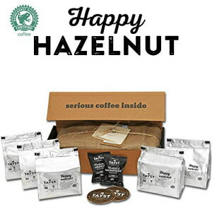 Tayst ヘーゼルナッツ コーヒー ポッド | 50カラット。ハッピーヘーゼルナッツ | 100% 堆肥化可能なキューリグ K カップ互換 | 地球に優しいパッケージのグルメコーヒー Tayst Hazelnut Coffee Pods | 50 ct. Happy Hazelnut | 100% Composta