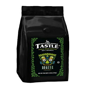 カフェ タッスル ブラジル 中深煎り 100% アラビカ豆全粒コーヒー、8.82 オンス (2 パック) Cafe Tastle Brazil Medium-Dark Roast 100% Arabica Whole Bean Coffee, 8.82 oz (Pack of 2)