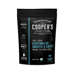 Cooper's Cask Coffee Organic Cold Brew Coffee - Guatemalan Coffee Beans Crafted For Cold Brewing - Medium Roast, 2 lb (Ground Coarse)