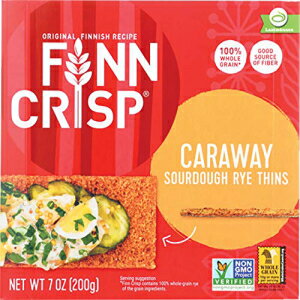 フィン クリスプ クリスプブレッド - キャラウェイ - 7 オンス Finn Crisp Crispbread - Caraway - 7 Oz