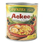 缶の中のカントリーアイルジャマイカアキー、ソルトフィッシュとパンノキに最適、ツリーフレッシュ（シングル缶） Country Isle Jamaican Ackee in the Can, Perfect with Saltfish and Breadfruit, Tree Fresh (Single Can)