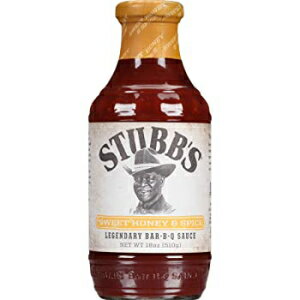 Stubb's Sweet Honey & Spice `̃o[ BQ \[XA18 IX Stubb's Sweet Honey & Spice Legendary Bar-B-Q Sauce, 18 OZ
