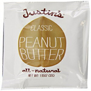 JUSTINS ナッツバター クラシック ピーナッツバター スクイーズ、1.15 オンス (20 個パック) JUSTINS NUT BUTTER Classic Peanut butter squeeze, 1.15 OZ (pack of 20)