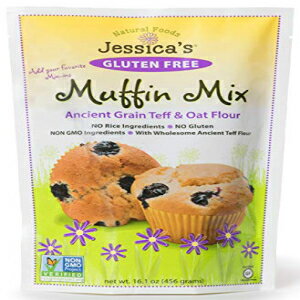ジェシカの自然食品グルテンフリーマフィンミックス-オールナチュラル非GMOマフィンミックス-認定グルテンフリー-2パック（マフィンミックス） Jessica's Natural Foods Gluten Free Muffin Mix - All-Natural Non GMO Muffin Mix - Certified Gluten Free