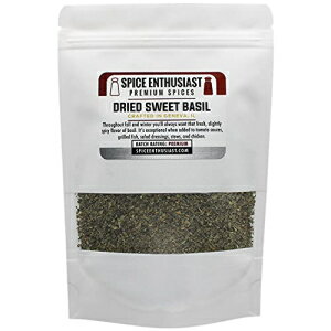 スパイス愛好家 ドライスイートバジル - 4オンス Spice Enthusiast Dried Sweet Basil - 4 oz