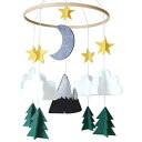 SorrelFernɂxr[xbhoC-X^[[EbhhiCgi[T[fR[V| j̎qƏ̎q̂߂̃xr[xbhoC Sorrel + Fern Baby Crib Mobile by Sorrel & Fern- Starry Woodland Night Nursery Decoration | Crib
