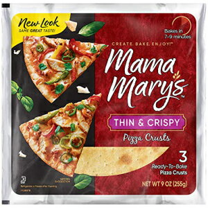 ママメアリーの7 "ピザクラスト、薄い、9オンス Mama Mary's 7" Pizza Crust, Thin, 9 Ounce