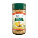 フロンティアナチュラルソルトフリーレモンペッパー調味料（6x2.5オンス） Frontier Natural Salt-Free Lemon Pepper Seasoning (6x2.5 Oz)