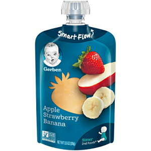 ガーバーピューレ 2nd Foods アップル ストロベリー バナナ パウチ (12 個パック) Gerber Purees 2nd Foods Apple Strawberry Banana Pouch (Pack of 12)