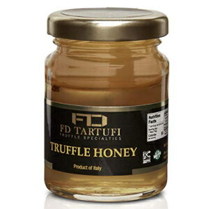 FD TARTUFIトリュフハニー100g（3.5oz）アカシアハニー-ホワイトスプリングトリュフ（Tuber Borchii）インフューズドハニー| グルメ調味料| 非遺伝子組み換え| イタリア製| 特産品 FD FD TARTUFI TRUFFLE SPECIALTIES FD TARTUFI Truffle Honey 100g (