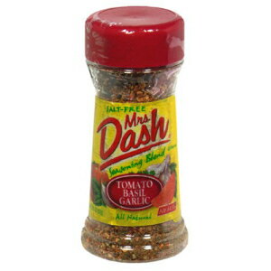 ミセスダッシュ シーズニングブレンド、トマト、バジル、ガーリック、2オンスシェイカー（6個パック） Mrs. Dash Seasoning Blend, Tomato, Basil, Garlic, 2-Ounce Shaker (Pack of 6)