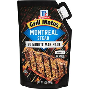 マコーミック グリルメイツ モントリオール ステーキ 30 分マリネ、5 オンス (6 パック) McCormick Grill Mates Montreal Steak 30 Minute Marinade, 5 oz (Pack of 6)