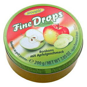 楽天GlomarketWoogie、ドイツ製ファインドロップスアップルサンドハードキャンディ缶 200g （アプフェルゲシュマック） （3 個） Woogie, German Fine Drops Apple Sanded Hard Candy Tin 200g （Apfelgeschmack） （3 pcs）