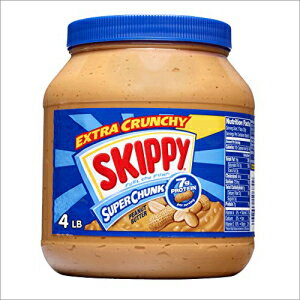 SKIPPY SUPER CHUNK エクストラクランチピーナッツバター、64オンス SKIPPY SUPER CHUNK Extra Crunchy Peanut Butter, 64 Ounce