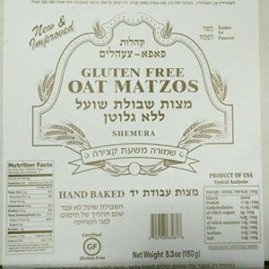 I[g-Oet[ÅۂV}bcH-߉z̍Ղ̂߂ɗ]ɖꂽ-5.3OZ GLUTEN FREE PALACE Oat - Gluten Free , Hand Made Round Shmura Matzo - Extra Sealed for Passover - 5.3OZ