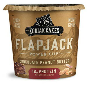 Kodiak Cakes プロテインパンケーキ フラップジャックカップ、チョコレートピーナッツバター、2.5オンス (12個パック) Kodiak Cakes Pr..