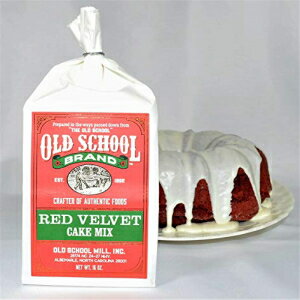 オールドスクールブランド本物のレッドベルベットケーキミックス (16オンス) Old School Brand Authentic Red Velvet Cake Mix (16 Ounces)