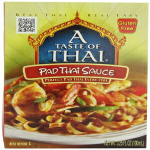 タイのパッタイソースの味、3.25オンスパケット（12個パック） A Taste of Thai Pad Thai Sauce, 3.25-Ounce Packets (Pack of 12)