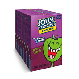 Jolly Rancher Singles-To-Go シュガーフリー グリーンアップル ドリンク ミックス、6カラット (6個パック) Jolly Rancher Singles-To-Go Sugar Free Green Apple Drink Mix, 6-ct (Pack of 6)