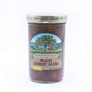 ꡼ ѥ֥å ԡ 륵 - ޥɤ㲹ʬ & ѥ  (16  㡼) Cherry Republic Peach Salsa - Mild & Low Heat Chunky Sweet & Spicy Sauce (16 Oz Jar)