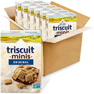 オリジナル、Triscuit Mini オリジナル クラッカー、非遺伝子組み換え、8 オンス、6 個パック Original..