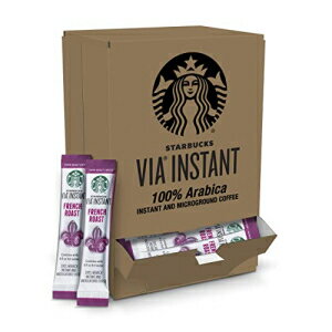 スターバックス VIA インスタント コーヒー - ダーク ロースト コーヒー - フレンチ ロースト - 100% アラビカ - 1 箱 (50 袋) Starbucks VIA Instant Coffee—Dark Roast Coffee—French Roast—100% Arabica—1 box (50 packets)