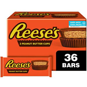 REESE'S ミルクチョコレートピーナッツバターカップ、ハロウィンキャンディパック、1.5 オンス (36 個) REESE'S Milk Chocolate Peanut Butter Cups, Halloween Candy Packs, 1.5 oz (36 Count)