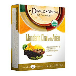 Davidson's Tea マンダリン アニス チャイ、8 カウント ティーバッグ (12 個パック) Davidson's Tea Mandarin Anise Chai, 8-Count Tea Bags (Pack of 12)