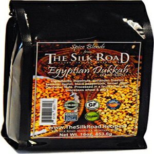 シルクロード レストランのエジプト デュカ スパイス ブレンド バルク 1 ポンド (16 オンス) 無塩 Egyptian Dukkah Spice Blend from The Silk Road Restaurant Bulk 1lb (16oz), No Salt