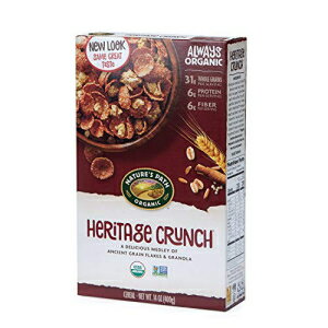 シリアル Nature's Path オーガニック シリアル、ヘリテージ クランチ、14 オンス ボックス (6 個パック) Nature's Path Organic Cereal, Heritage Crunch, 14 Oz Box (Pack of 6)