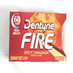 ガム デンタイン ファイア シュガーフリーガム スパイシー シナモン Dentyne Fire Sugar Free Gum Spicy Cinnamon