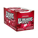 ICE BREAKERS 冷却クリスタル付きシナモン シュガーフリーブレスミント缶 1.5 オンス (8 個) ICE BREAKERS Cinnamon With Cooling Crystals, Sugar Free Breath Mints Tins, 1.5 oz (8 Count)