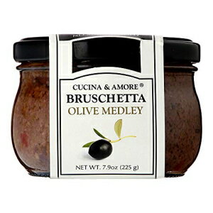 Cucina & Amore ブルスケッタソース、ブラックオリーブ、7.9 オンス (6 個パック) Cucina & Amore Bruschetta Sauce, Black Olive, 7.9 Ounce (Pack of 6)