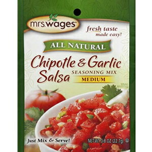 Mrs Wages Mix インスタント サルサ チポトレ & ガーリック、0.8 オンス Mrs Wages Mix Instant Salsa Chipotle & Garlic, 0.8 oz