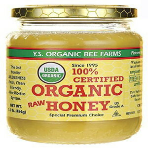 YS Eco Bee Farms 100% 認定オーガニック生蜂蜜 1 ポンド (454 グラム) ペースト (3) Y.S. Eco Bee Farms 100% Certified Organic Raw Honey 1 lb (454 grams) Paste (3)