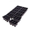 便利なパントリーブラックプラスチックガーデントレイインサート-72個の植木鉢セルをそれぞれ10枚ずつ-2x3ネストx12構成-穴あき-苗床 温室 ガーデニング Handy Pantry Black Plastic Garden Tray Inserts - 10 Sheets of 72 Planting Pot Cells Each - 2
