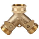 z[XpCvXvb^[ 2 EFC^JK[fz[XXvb^[/z[X֌/z[XoulW 3/4 C`̟p ([bplW) Hose Pipe Splitter 2 Way Brass Garden Hose Splitter/Hose Faucets/Hose Valve Thread 3/4 Inch for Garden