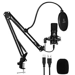 NAHWONG USB Microphone for Computer - Professional Condenser Recording Mic Kit for Podcast, Recordings for YouTube, Streaming, Recording Music, Voice Over, Livestreaming,Gaming,Broadcasting(192KHz/24Bit)