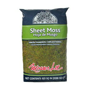 Mosser Lee ML0460 ナチュラル グリーン シート モス、325 平方インチ Mosser Lee ML0460 Natural Green Sheet Moss, 325 sq. in.