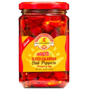 楽天GlomarketSliced Calabrian Chili Peppers, Rounds, Cut, Chopped, 10 oz （290 g）, All Natural, Non-GMO, Product of Italy, TuttoCalabria