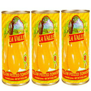 楽天Glomarketラ・ヴァッレ イタリア産皮むきイエロープラムトマト 396.9g 3팩 - コーシャ La Valle Italian Peeled Yellow Plum Tomatoes 14 oz. 3 Pack - Kosher