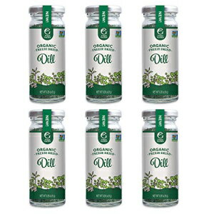 Green Garden オーガニック フリーズドライ ディル、0.28 オンス、6 パック Green Garden Organic Freeze-Dried Dill, 0.28 Ounce, 6-Pack