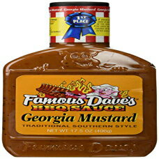 tFC}X fCuY BBQ \[X W[WA }X^[hA17.5000 IX (6 pbN) Famous Dave's BBQ Sauce Georgia Mustard, 17.5000-ounces (Pack of6)